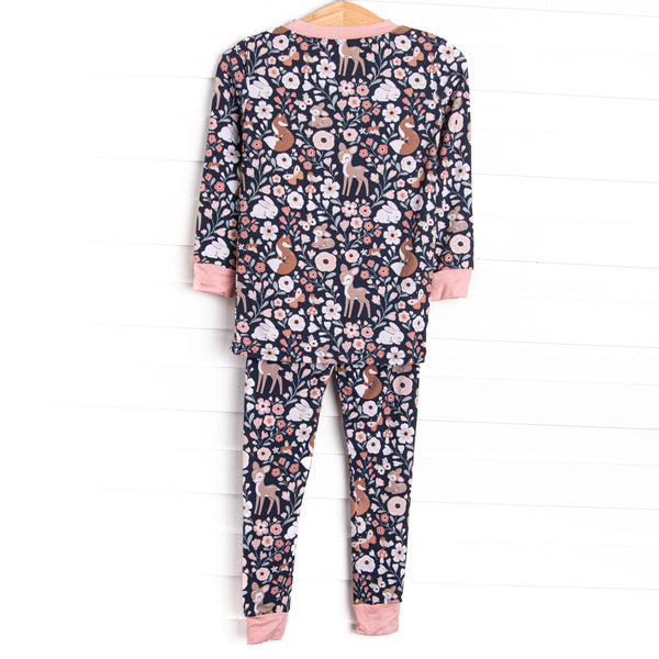 Woodland Wonders Bamboo Pajama Set, Blue