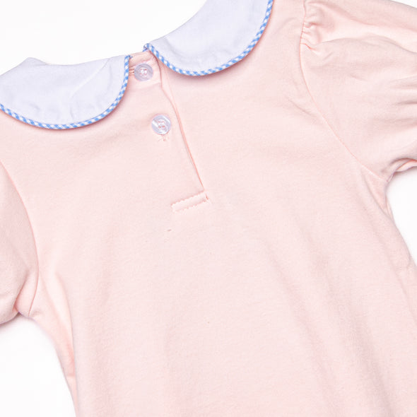 Pocket Petals Embroidered Bubble, Pink