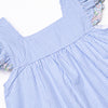 Lemon Drop Applique Dress, Blue