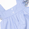 Lemon Drop Applique Dress, Blue