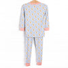 Patchwork Petals Bamboo Pajama Set, Blue