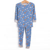 Overnight Orbit Bamboo Pajama Set, Blue