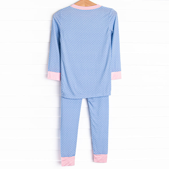 Dottie Bamboo Pajama Set, Blue