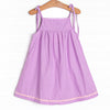 Springtime Scoops Smocked Dress, Purple
