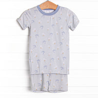 Sweet Dream Sage Bamboo Pajama Short Set, Green
