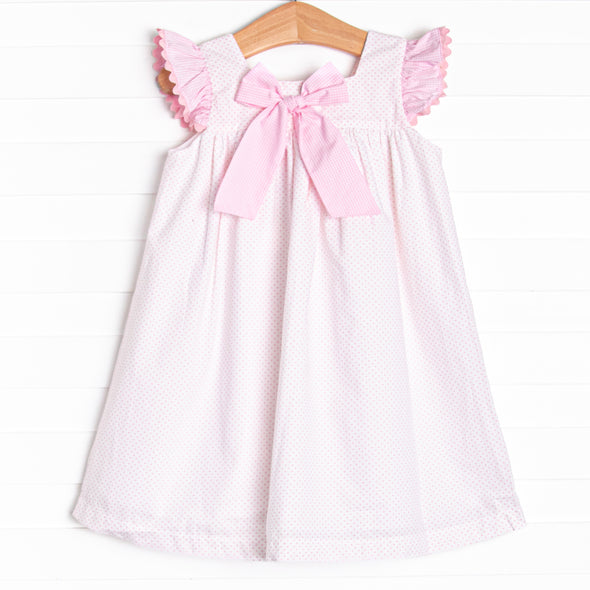 Wildberry Wonder Applique Dress, Pink