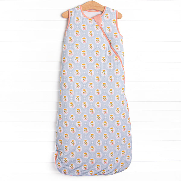 Patchwork Petals Bamboo Sleep Bag, Blue