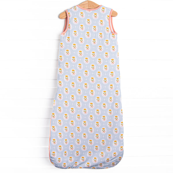 Patchwork Petals Bamboo Sleep Bag, Blue