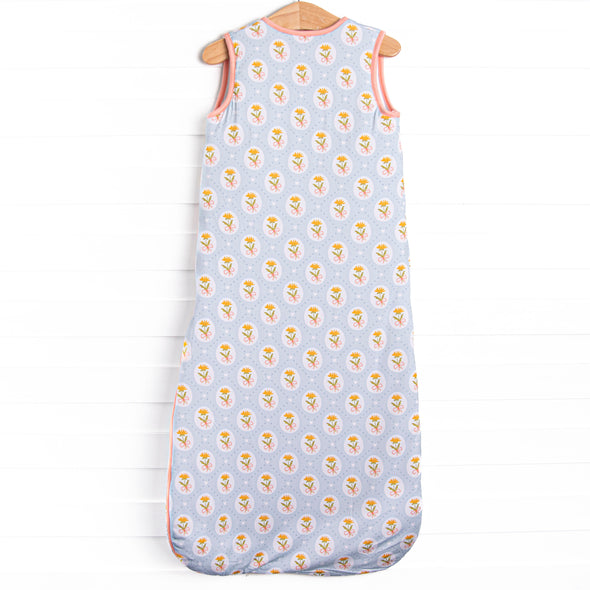 Patchwork Petals Bamboo Sleep Bag, Blue