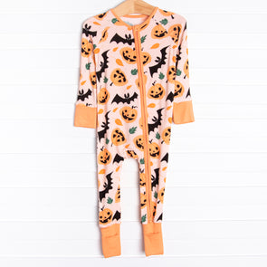 Sleepy Hollow Bamboo Zippy Pajama, Orange