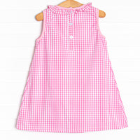 Fish Tails Applique Dress, Pink