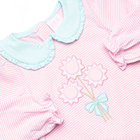 Sunny Day Picks Applique Legging Set, Pink