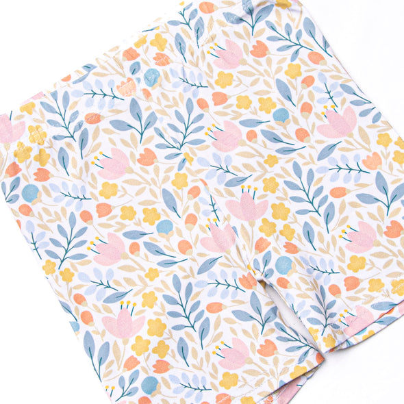 Foliage Frenzy Bamboo Pajama Short Set, Pink