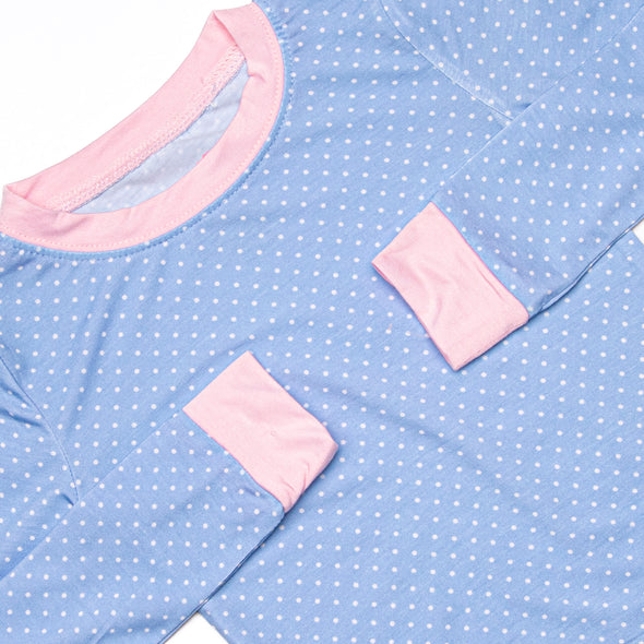 Dottie Bamboo Pajama Set, Blue