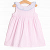 Seaside Seersucker Dress, Pink