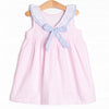 Seaside Seersucker Dress, Pink