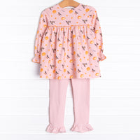 Hocus Pocus Ruffle Legging Set, Pink