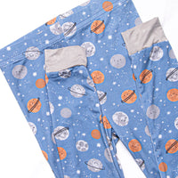 Overnight Orbit Bamboo Pajama Set, Blue