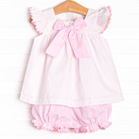 Wildberry Wonder Applique Bloomer Set, Pink