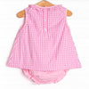 Fish Tails Applique Diaper Set, Pink