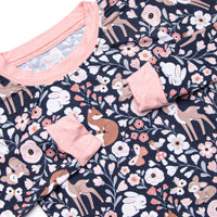 Woodland Wonders Bamboo Pajama Set, Blue