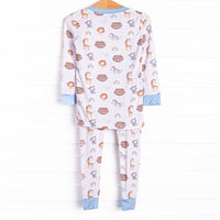 Rock-a-Bye Boat Bamboo Pajama Set, Blue