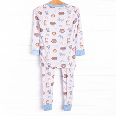 Rock-a-Bye Boat Bamboo Pajama Set, Blue