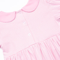 Prehistoric Pumpkins Applique Dress, Pink
