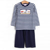 First Responder Rescue Smocked Pant Set, Navy
