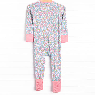 Fan Favorite Florals Bamboo Zippy Pajama, Pink