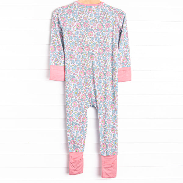 Fan Favorite Florals Bamboo Zippy Pajama, Pink