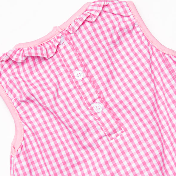 Fish Tails Applique Diaper Set, Pink