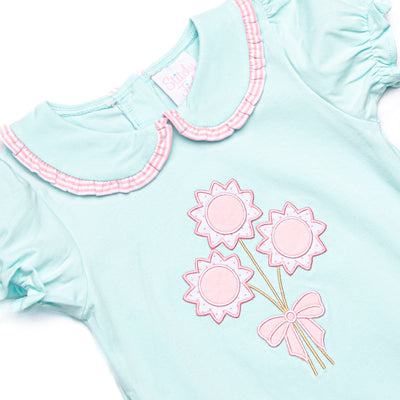 Sunny Day Picks Applique Dress, Mint