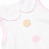 Seashell Search Applique Ruffle Short Set, Pink