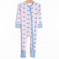 Freedom Fairway Bamboo Zippy Pajama, Blue