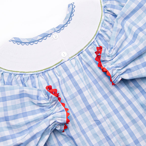 Pasture Pals Smocked Legging Set, Blue