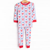 Freedom Festival Bamboo Pajama Set, Red