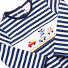 First Responder Rescue Smocked Romper, Navy