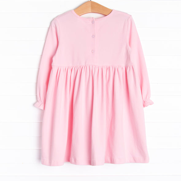 Mostly Ghostly Applique Dress, Pink