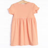 Trick or Treat Pal Applique Dress, Orange