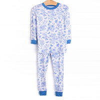Timeless Toile Bamboo Pajama Set, Blue
