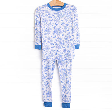 Timeless Toile Bamboo Pajama Set, Blue