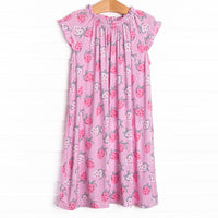 Sweet Sleep Strawberry Bamboo Night Gown, Pink