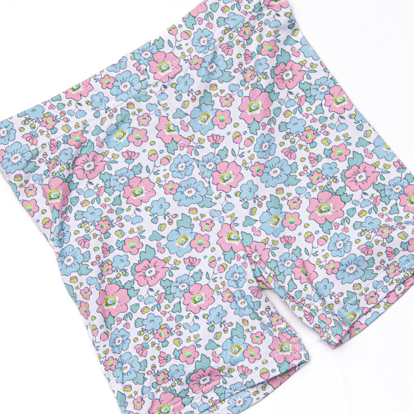Fan Favorite Florals Bamboo Pajama Short Set, Pink