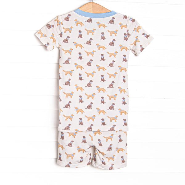 Golden Days Bamboo Pajama Short Set, Yellow