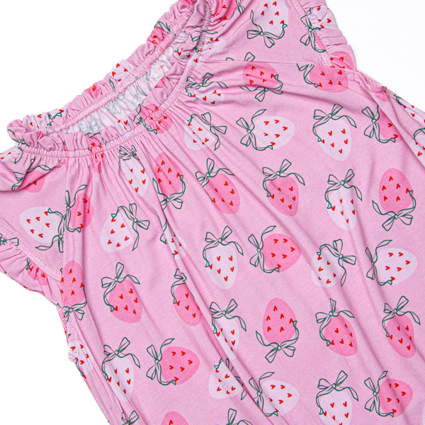 Sweet Sleep Strawberry Bamboo Night Gown, Pink