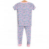 Finley Florals Bamboo Pajama Short Sleeve Set, Pink