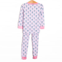 Fancy Florals Bamboo Pajama Set, Pink