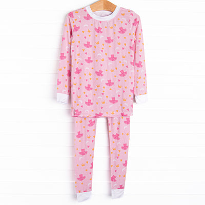 Dancing Queen Bamboo Pajama Set, Pink