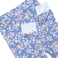Midnight Meadow Bamboo Pajama Set, Blue